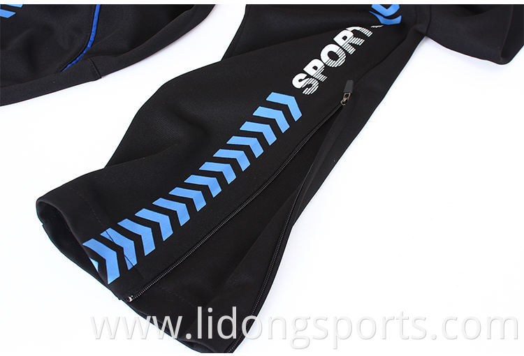 Wholesale orders high quality tracksuit bottoms polyester elastic soccer training pants